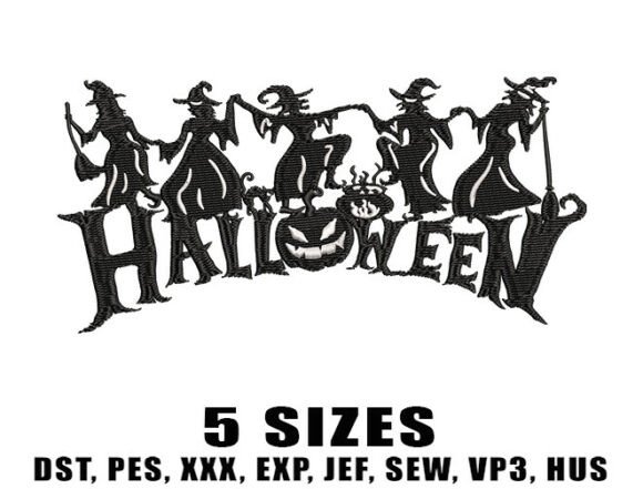 Be Girls Witch Embroidery Designs