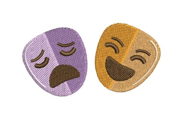 Gemini Zodiac Emotional Masks Embroidery Design Review