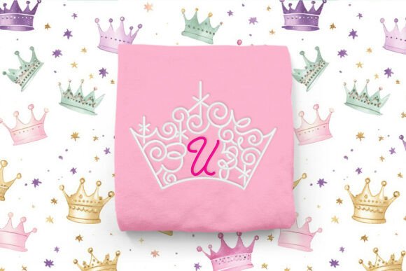 Magical Tiara with Letter U Embroidery