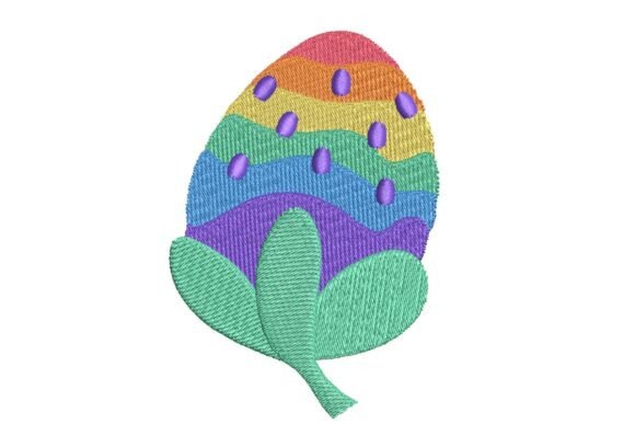 Rainbow Pride Strawberry Embroidery Design