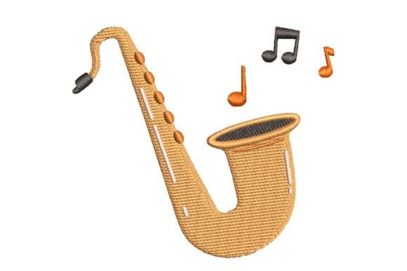 Saxophone Music Notes Embroidery Design Review