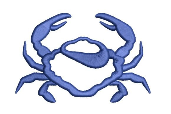 Stylized Nautical Crab Embroidery Design Review