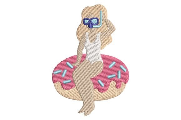 Summer Girl on Donut Floatie Embroidery Review
