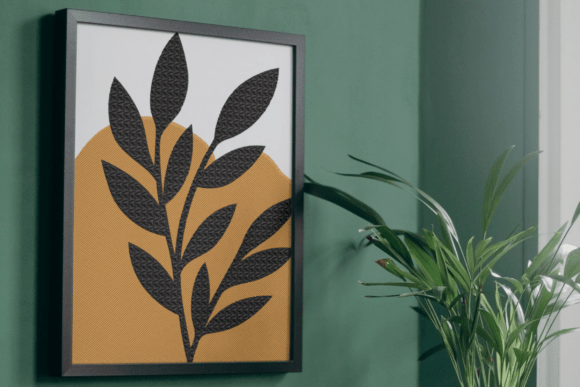 Textured Black Leaf Embroidery Design Review